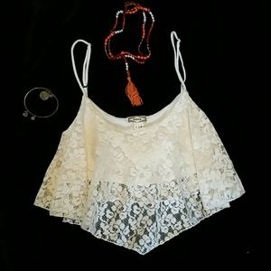 Lace crop top